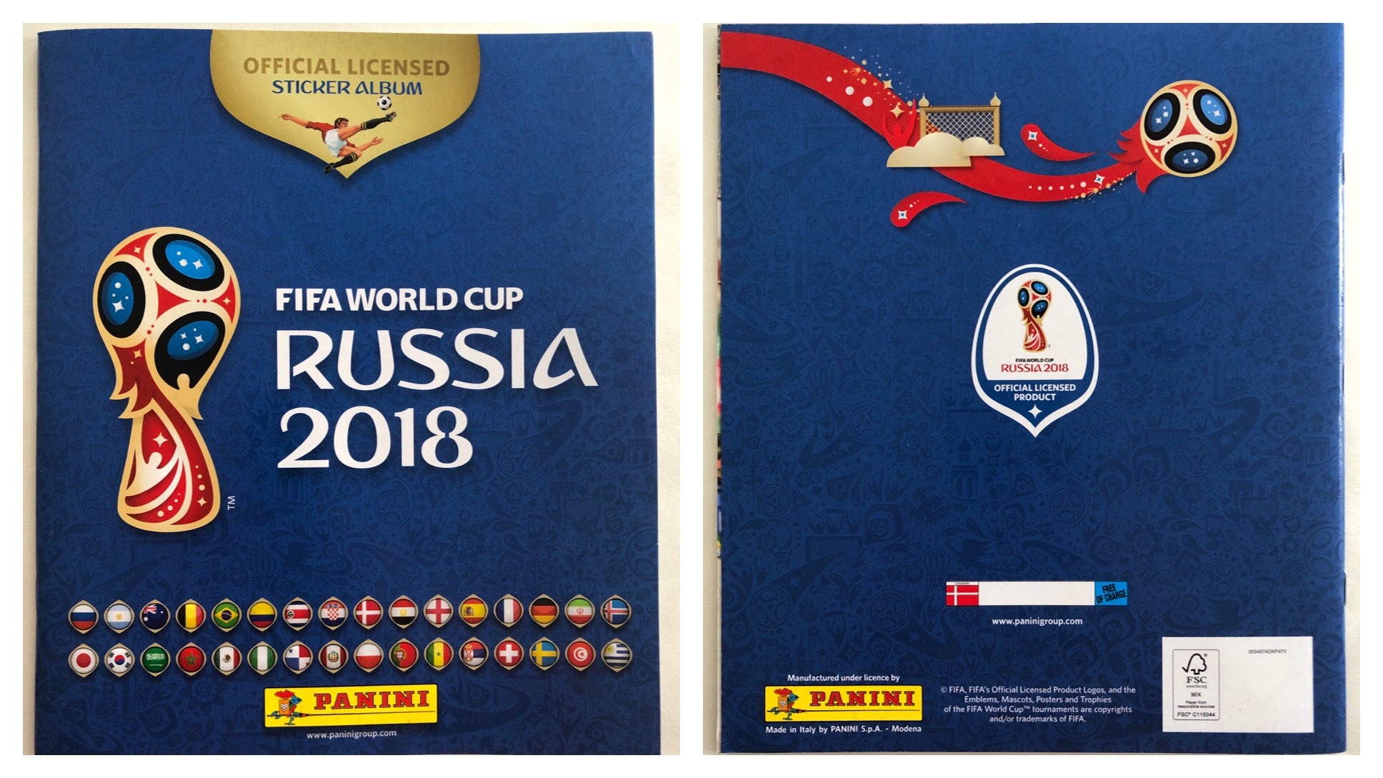 ALBUM AGG Set Figurine-Stickers +C1-C12 WC RUSSIA Gold Edition 2018 Panini 